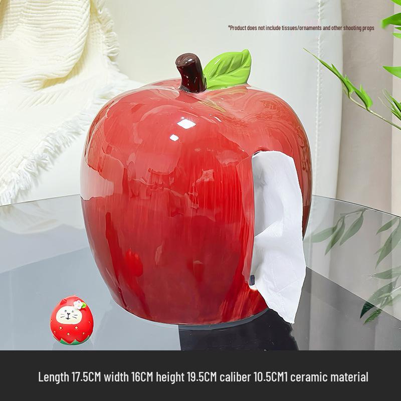 Panda Ceramic Tissue Box Holder - Creative Cartoon Napkin Dispenser for Living Room Decor