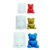Bear Designs Candle and Home Decors Artistic Bear Shaped Silicone Mould for Crafters in Home Decoration Crafts