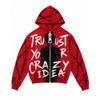 2026 Stand-Up Collar Unisex 3D Printed Hooded Sweatshirt Casual Loose Fit Long Sleeve Pullover Youth