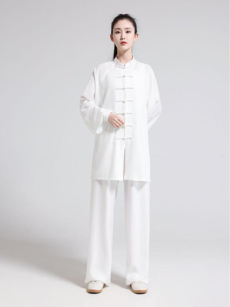 Royal Cheng Baumwolle Leinen Tai Chi und Wushu Aufführungsuniform für Damen und Herren - Frühling/Sommer Stil