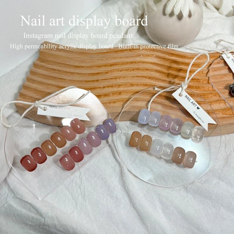 1 Stück Unregelmäßiges Acryl Nail Art Falsche Spitzen Display Board Transparent Nagel Gel Lack Displayständer Maniküre Ausstellungsregal