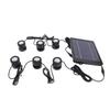 Solar Pond Spotlights 6 in 1 LED Solar Underwater Lights IP68 Water Resistant Submarine Landscape