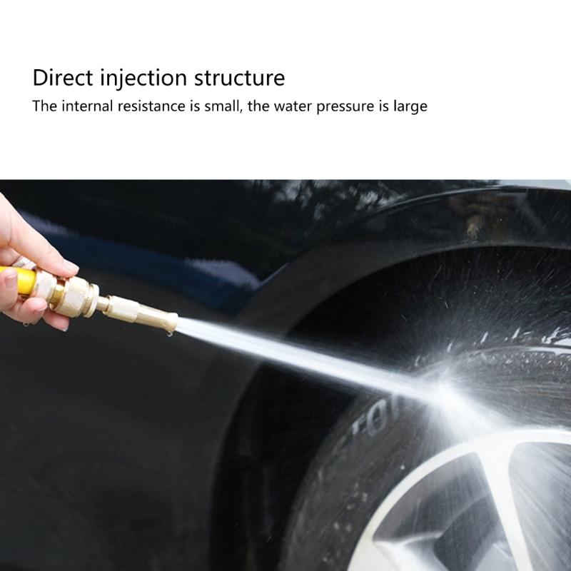 Garden Hose Quick Connector Set 3/4inch 1/2inch Solid Brass Garden Hose Fitting Hose Thread Fittings Quick Connector