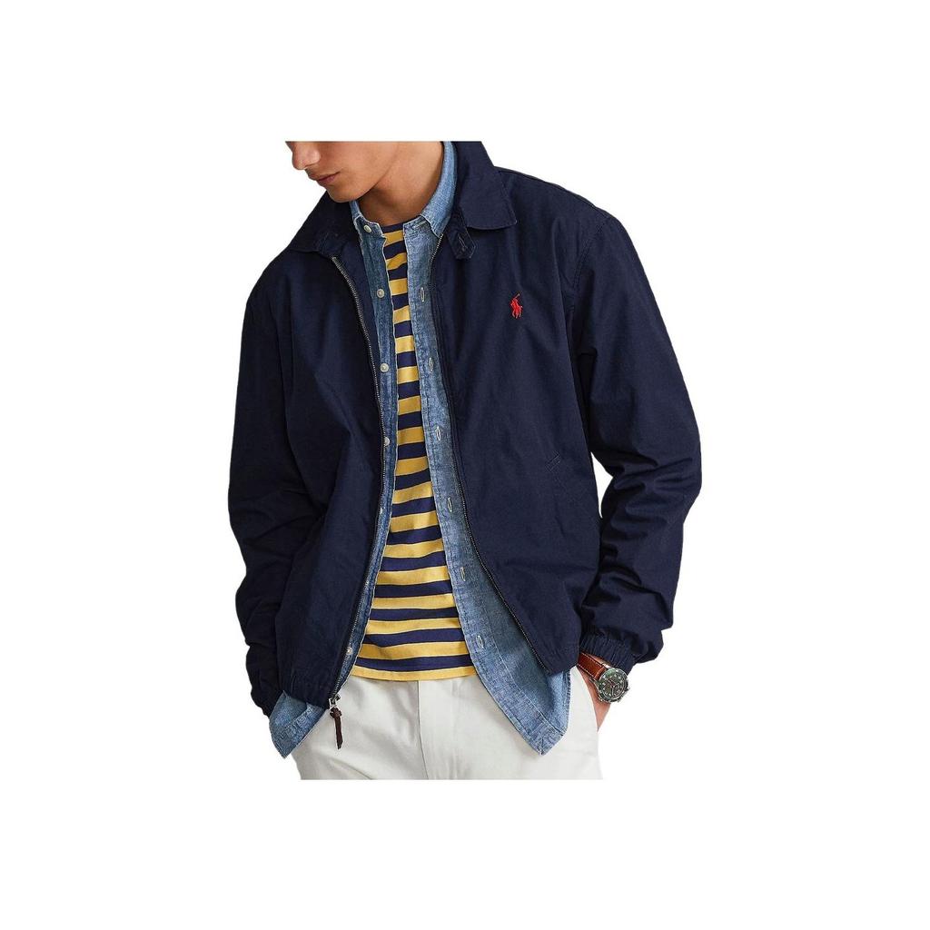 Polo Ralph Lauren Solid Color Polo Jacket Men Jackets Blue 710704084-010