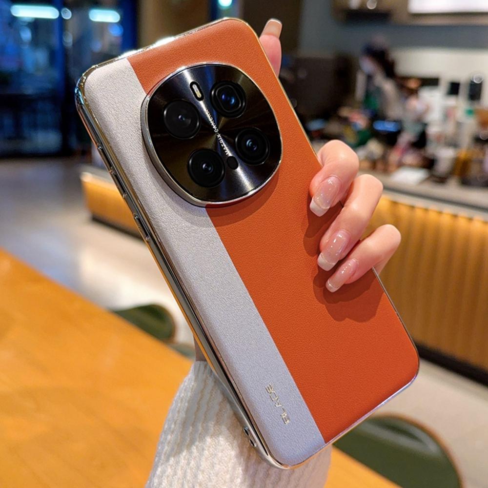 Etui na Honor Magic7 Pro 5G Łączone Skóra PU+TPU Elektroplaterowana Osłona na Telefon