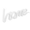 LED Neon Light Unique HOMEPattern Wall Sign Lamp Proposal Wedding Party Bar Decoration(White )