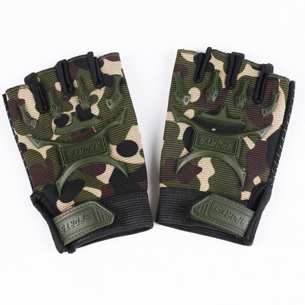 New spring and summer outdoor tactical riding gloves men's and women's motorcycle half-finger sports fitness gloves children's gloves