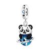 Cute Panda Charm Beads For Bracelet DIY Jewelry Making Accessories Cartoon Pendant Stringing Supplies Craft Parts