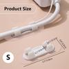 20 Stück Kabelklemmen mit großen Klebeflächen, Kabel-TV-PC-Kabelklemmen, ordentlich aufgeklebt, Organizer für Drähte und Kabel, Weiß
