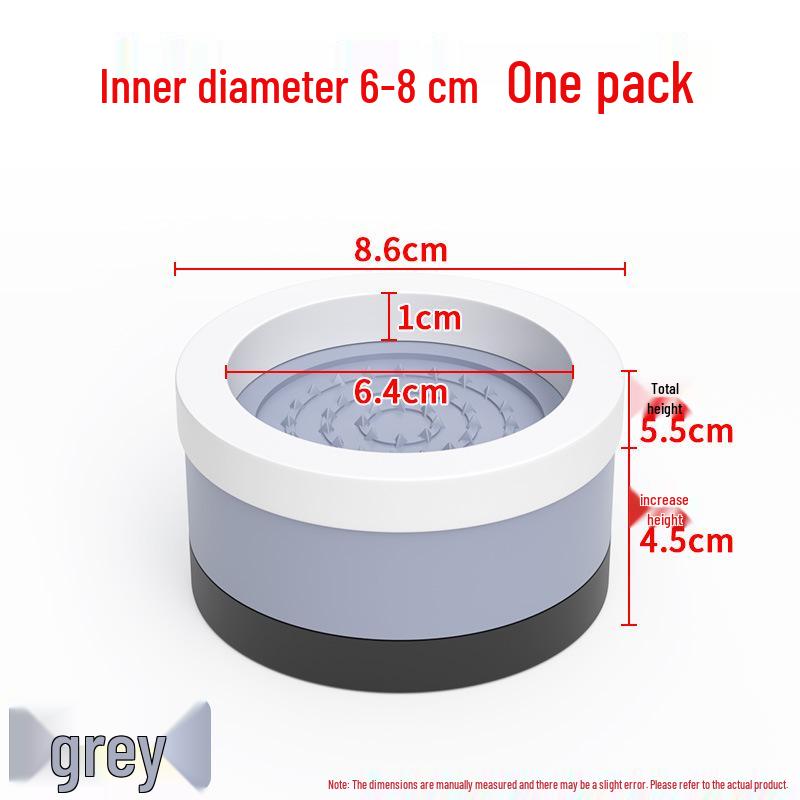 Universal Anti-Slip Vibration-Reducing Base Pad for Washing Machines & Refrigerators, Adjustable Height Stand
