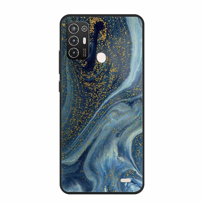 For ZTE Blade A52 / A52 Lite Case A72 4G 5G Marble Soft TPU Silicone Phone Cover for ZTE Blade A52Lite Bumper Shockproof Shell