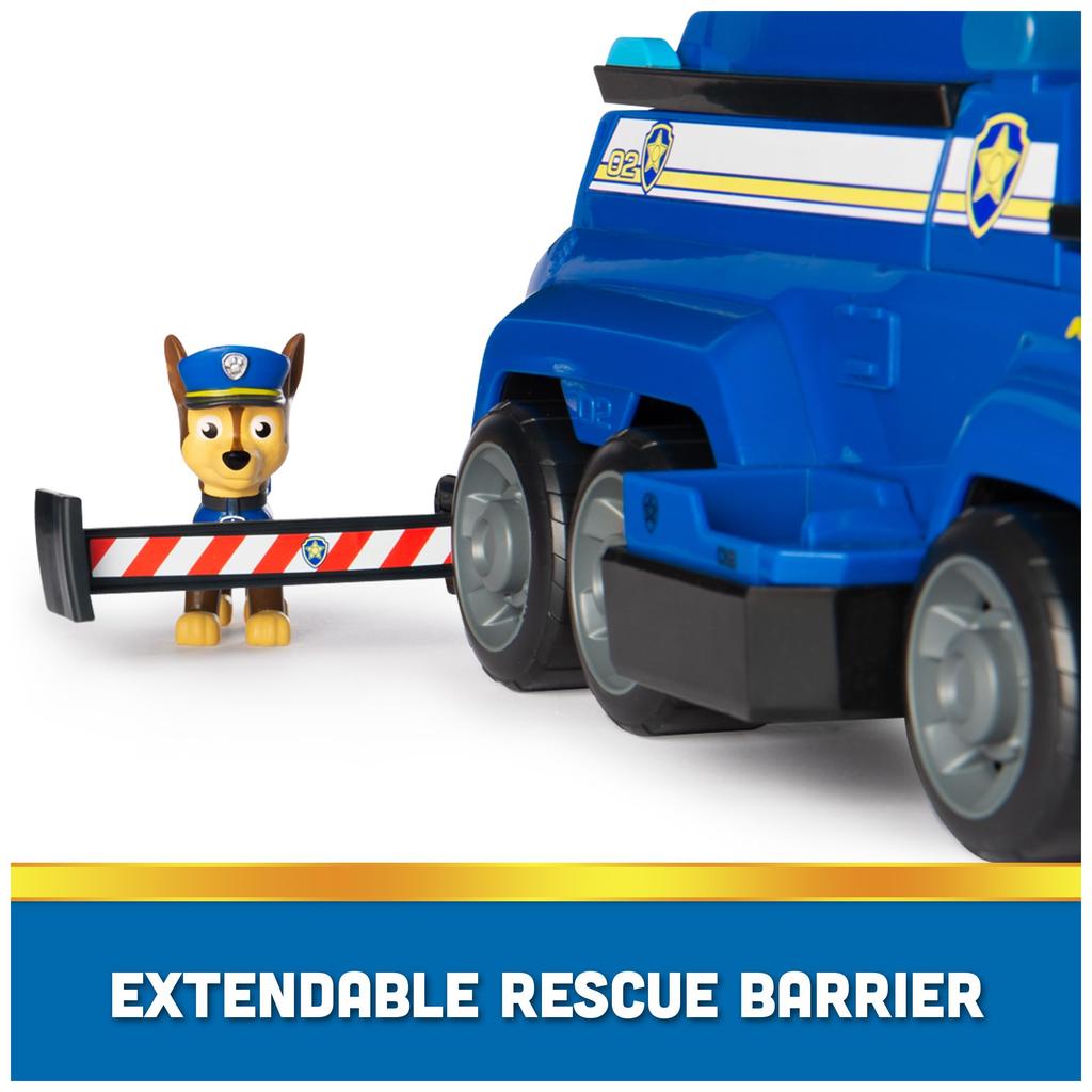 Paw Patrol Chase Total Team Rescue Police Cruiser Vehicle Toy Figures: Chase, Marshall, Skye, Rubble, Rocky, and Zuma [Parallel Import]