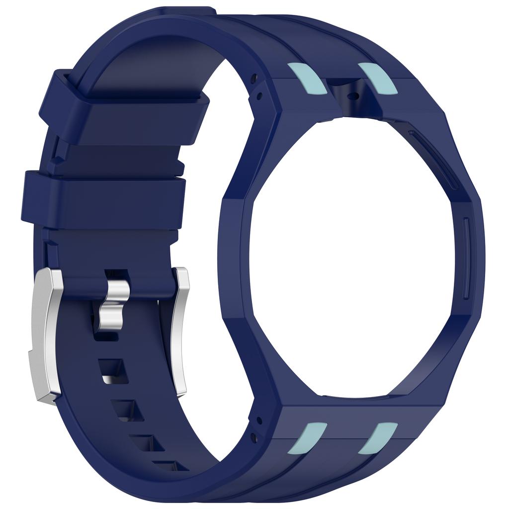 Рамка корпусу ПК+Силіконовий ремінець Для Swatch x AP Royal Pop Кишеньковий Модифікаційний комплект Змінник на 2 в 1 Інтегрований Браслет Наручний годинник
