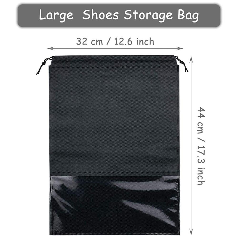 ABWR-15 ST Resesko-påse, Bärbar Dragsko-skoförvaringspåse Icke-vävd Dammbeständig Pouch Utrymmesbesparande Organizer