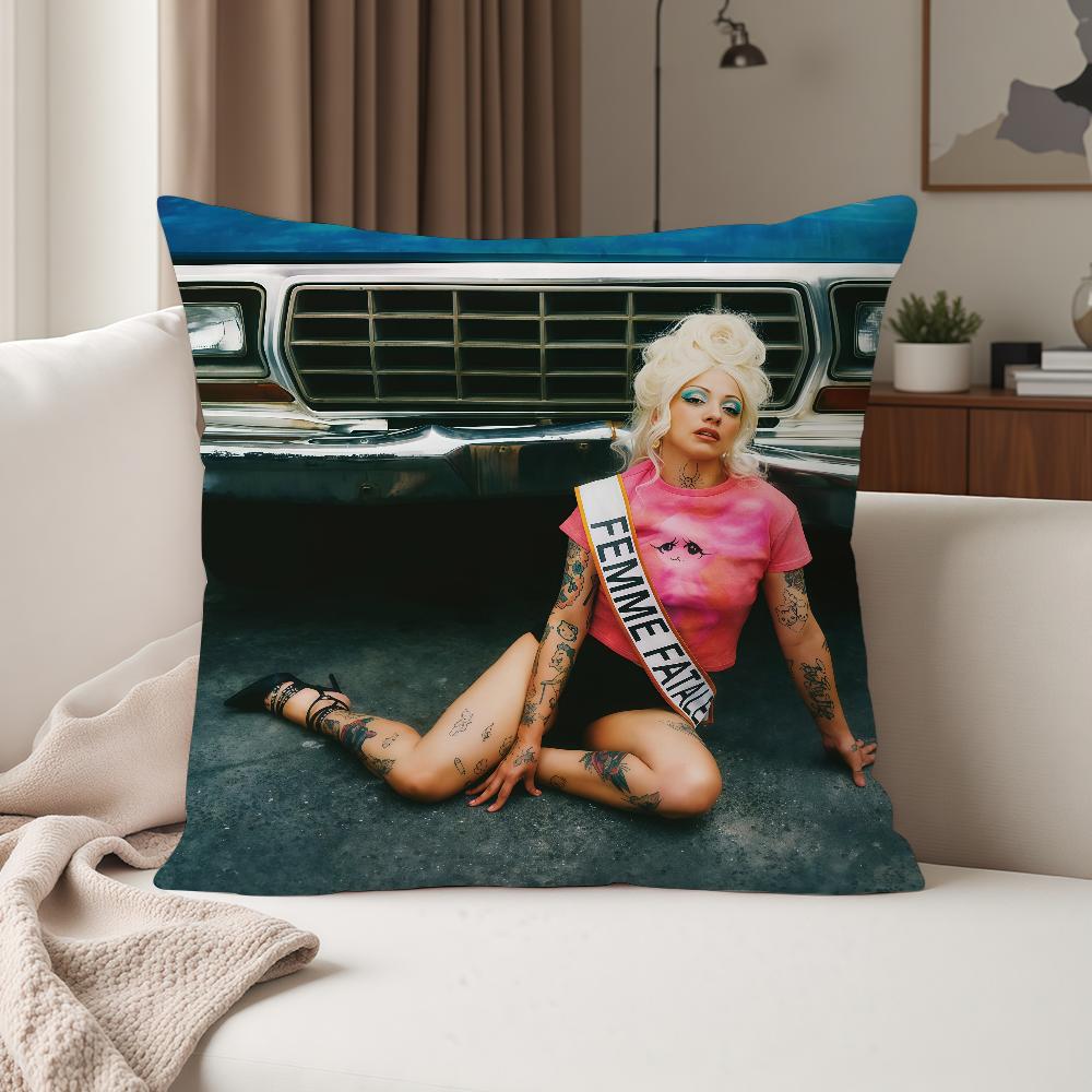 Singer MMon Laferte FEMME FATALE Pillow Case Suitable For Bedrooms Living Rooms Cars Home Decoration