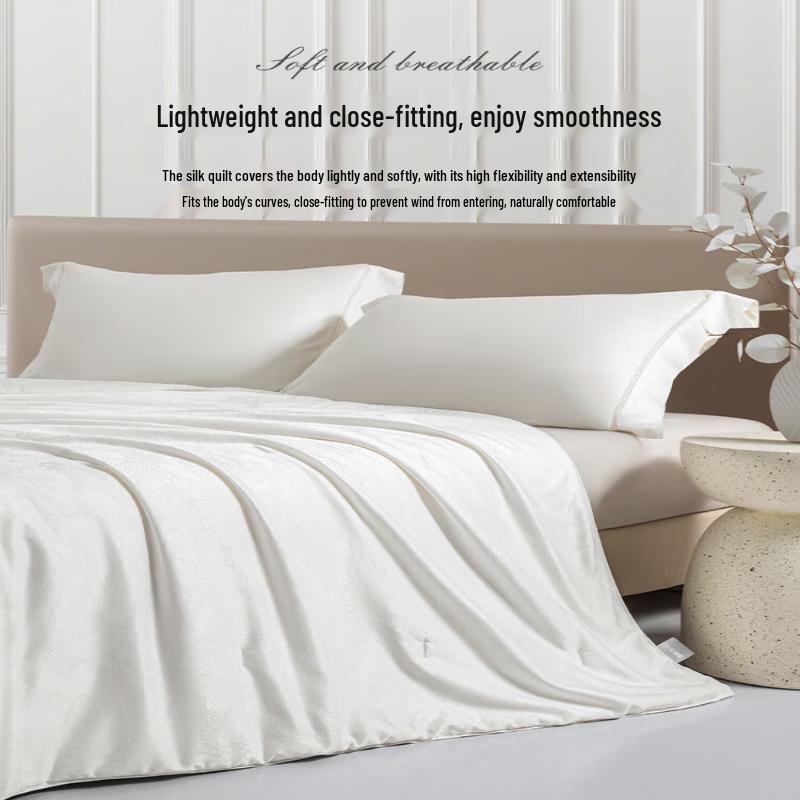 Mengjie Silk Rhyme Jacquard All-Season Duo Silk Quilt