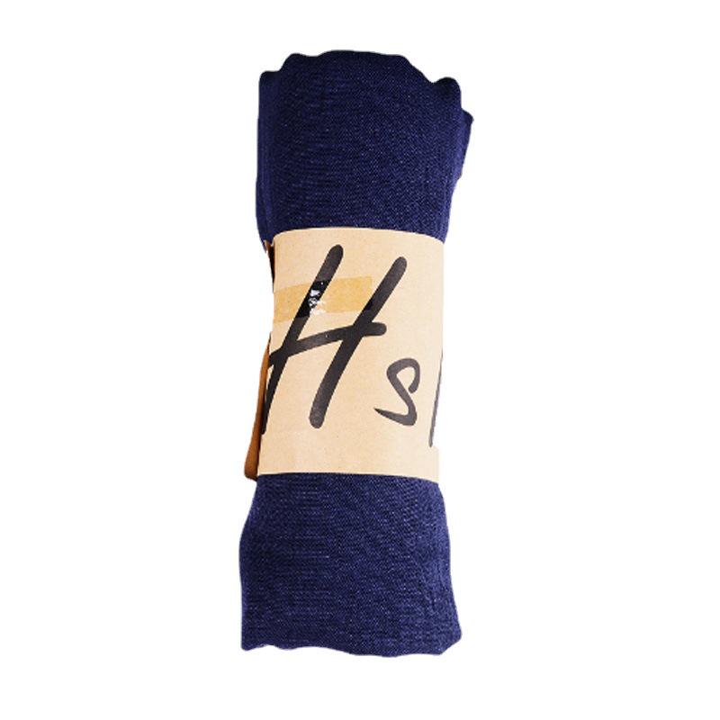 High-End Damen Baumwolle Leinen Seide Schal - Einfarbig, Winter Halswärmer, Monochromes Geschenk