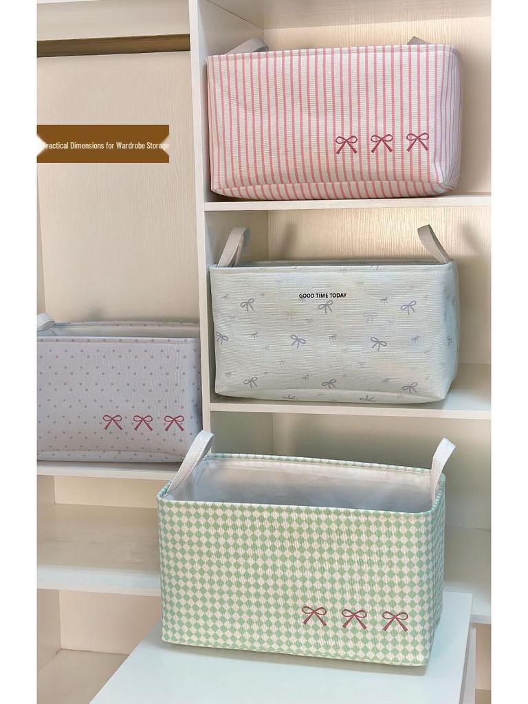Thick Canvas Storage Box for Clothes and Pants - Dormitory and Home Use
