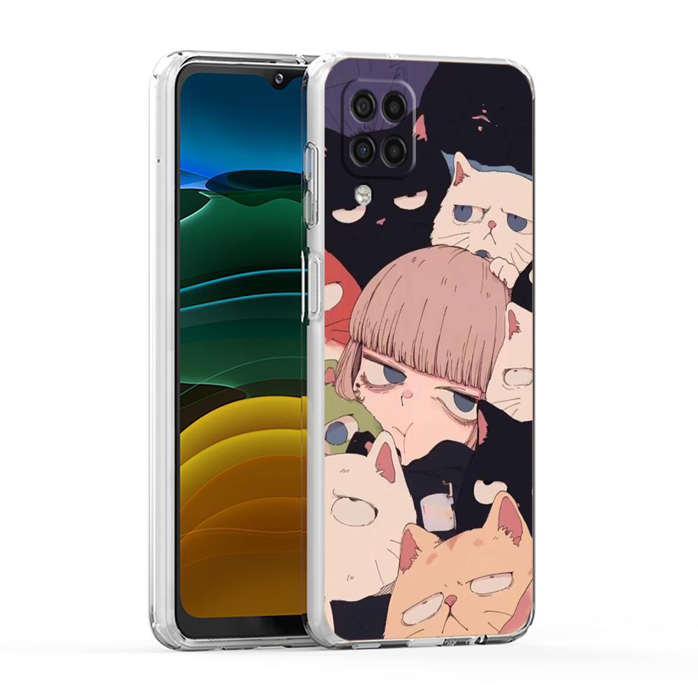 Cartoon Funny Boy Girl Couple Phone Case For Samsung A13 A33 A35 A55 A73 A53 A23 A51 A71 A21S A31 A41 A05s A03S A15 A25 5G Cover