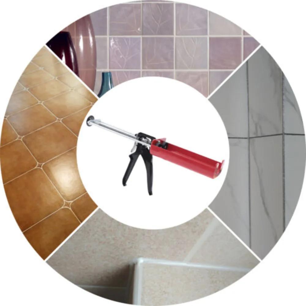 

Bymaocar Caulking Manual Glue Gun For Panel Bond Gun Epoxy Gun 400mL(1:1 Mix Ratio)Dual Component Applicator W/ Thicker Push Rod червоний