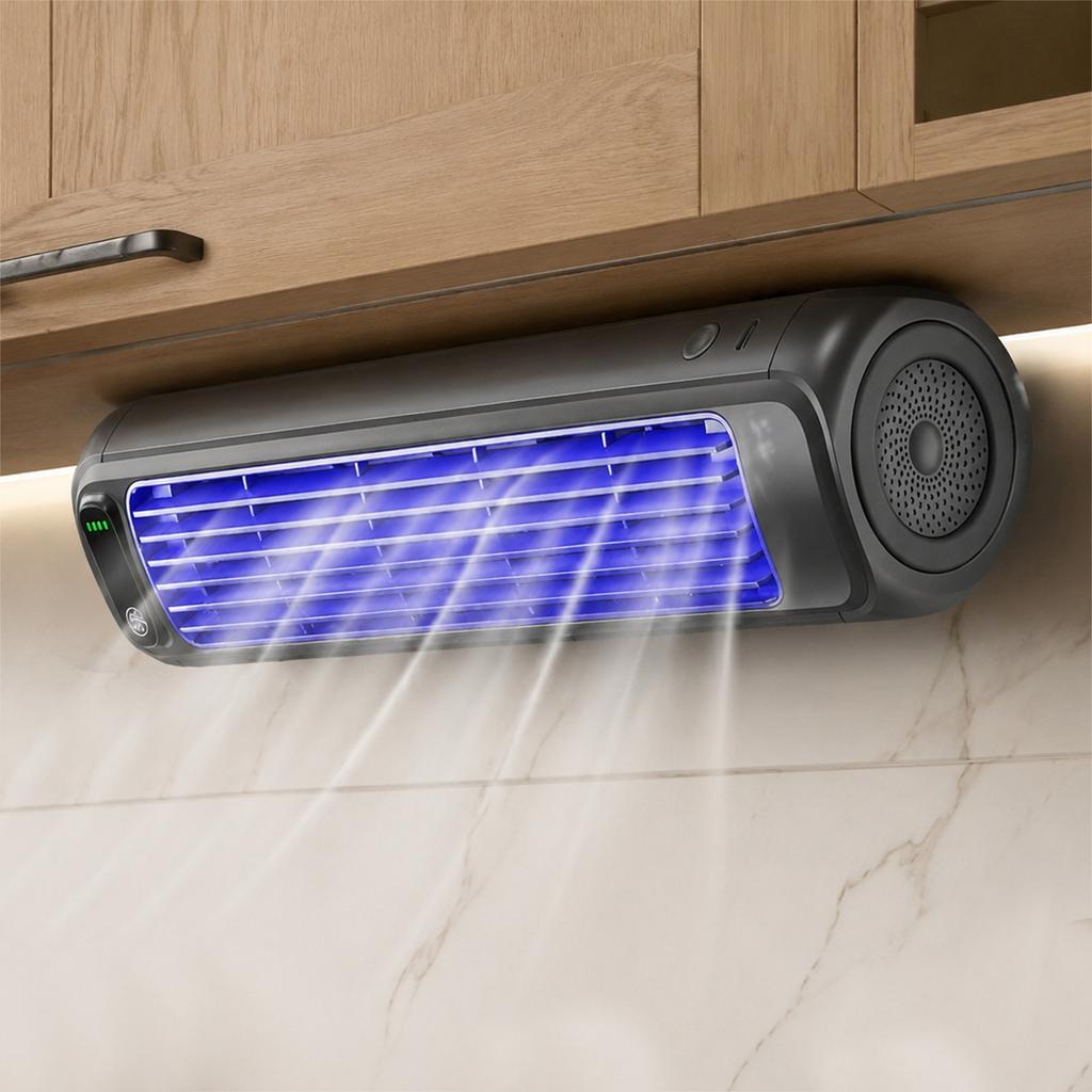 Electric Wireless Fan Three Adjustable Fan Speeds Cooler Air Circulators Mini Wall-Mounted Fans for Renting A House/Dormitory