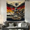 German Empire Wall Tapestry Aesthetic Wall Hanging Printed Fabric Blanket Decorative Tapestries for Bedroom Living Room Home Decor