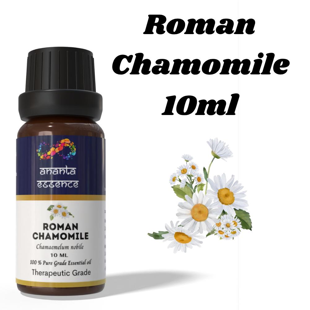Olio Essenziale di Camomilla Romana Ananta 10 ml | Olio Aromatico Floreale-Erbaceo | Uso per Diffusore & Profumazione per la Casa