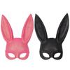 Women Girl Sexy Rabbit Ears Mask Cute Bunny Long Ears Bondage Mask Halloween Masquerade Party Cosplay Mask 06#