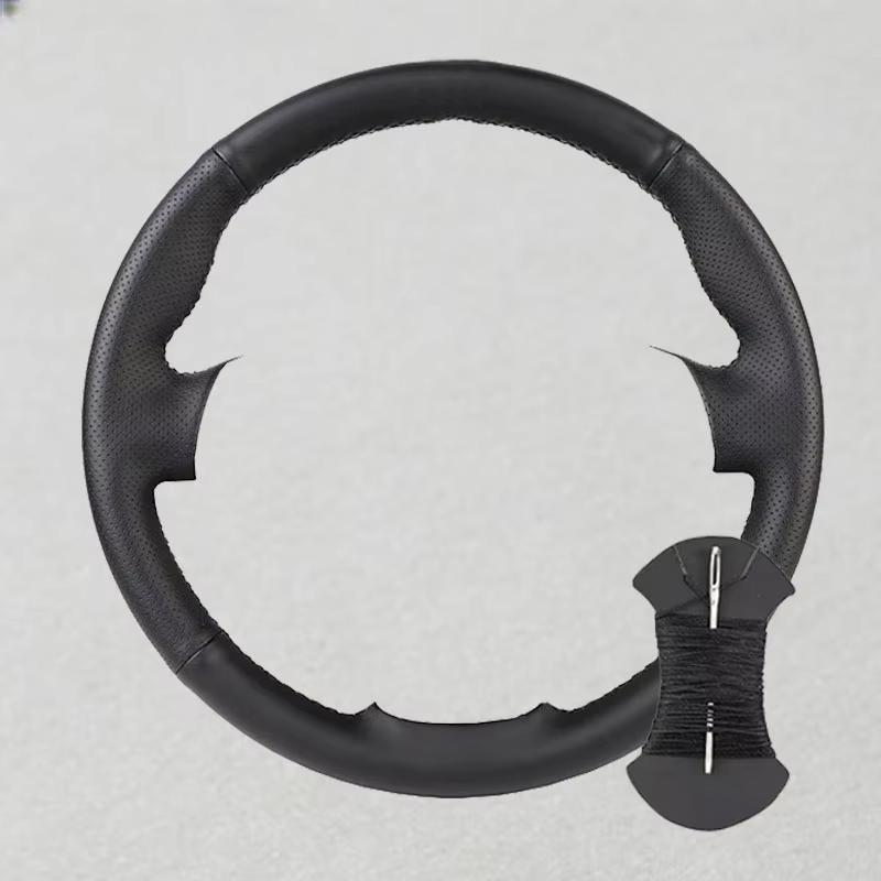 Custom Suede Leather Car Steering Wheel Cover For Nissan Almera (N16) X-Trail (T30) Primera (P12)Terrano 2 Pathfinder Paladin
