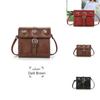 Trendy Retro European American Design Small Square Bag For Women With Magnetic Closure