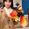 Long Tail Design Goldfish Plush Toys 50cm Big Size Simulated Gold Fish  Kids Birthday Gifts