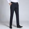 Summer New Men's Elastic High Waisted Straight Leg Pants Loose Casual Pants