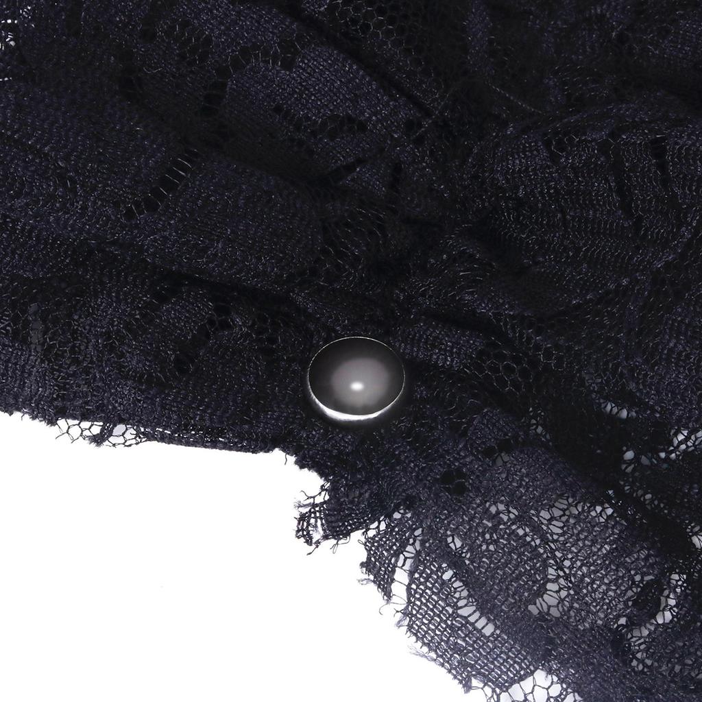 Elegant Ruff Jabot Collar Multilayer Lace Collar for Masquerades Parties Cosplay Event Collar Costume Neckpiece All Age