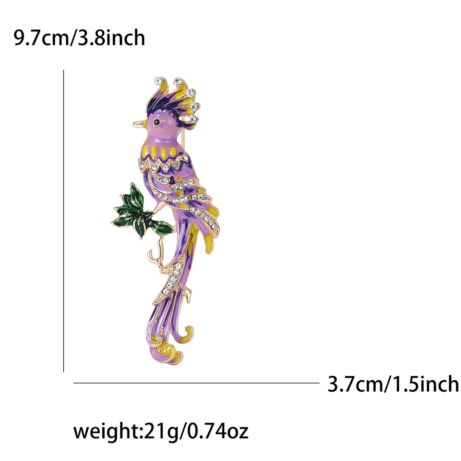 

Модна сплавна емальована брошка-папуга, особиста креативна чоловіча та жіноча прикраса-корсаж на піджак