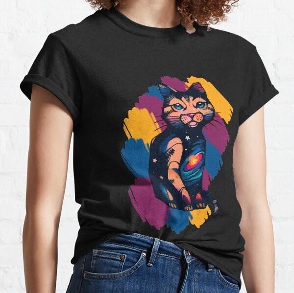 Cat of the Universe Classic T-Shirt XL