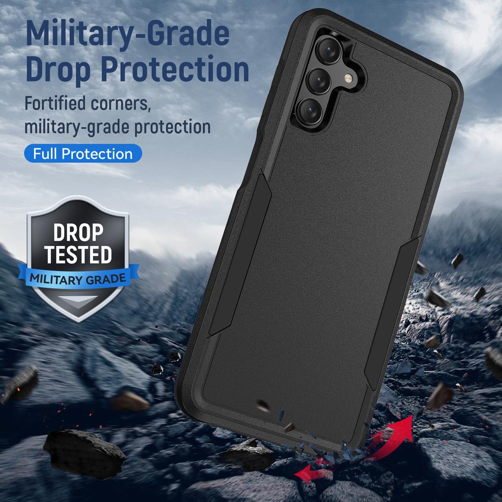 Dustproof Best Protection Case for Samsung Galaxy A55 A15 A35 A14 A54 A53 A33 A73 A13 A05S A04S A52S A52 A72 2 In 1 Armor Coque