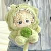 20cm Plush Doll Clothes – New Animal Series Fluffy Bunny Hooded Jumpsuit Cute Winter Outfit for Doll, Kawaii Gift, Not Dolls
