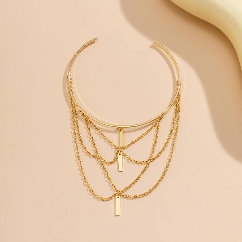 Punk Adjustable Arm Chain with Tassel - European & American Style Beach Arm Bangle