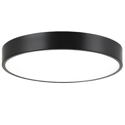 Round LED Ceiling Lamp 40 Neutral White 24W Modern Round LED Ceiling Lamp Black 40 - Warm