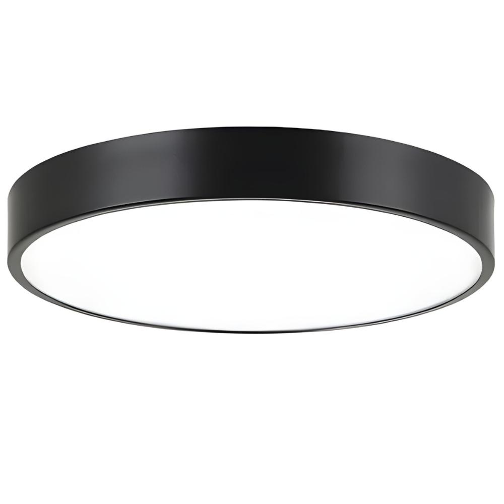 Round LED Ceiling Lamp 40 Cm Neutral White 24w Modern Round LED Ceiling Lamp Black 40 Cm - Neutral
