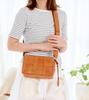 ZUCCHERO Women's Shoulder Bag, Small Wallet, Crossbody Bag, Genuine Leather, Travel Bag, Zucchero 40091, Brown
