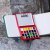 Travel Paint Palette Pocket Artist Watercolor Set Schmincke 12/24Colors Portable Watercolor Paint Box Sketchbook Set for Student