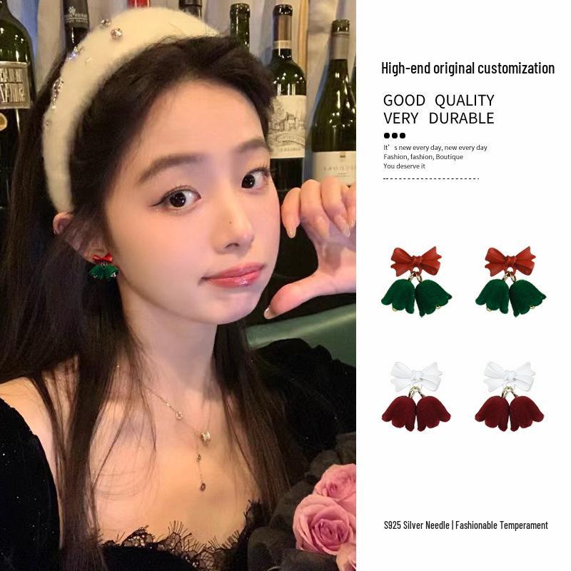 Autumn Winter Christmas Series Versatile Stud Earrings - High-End Fashion with Unique Personality