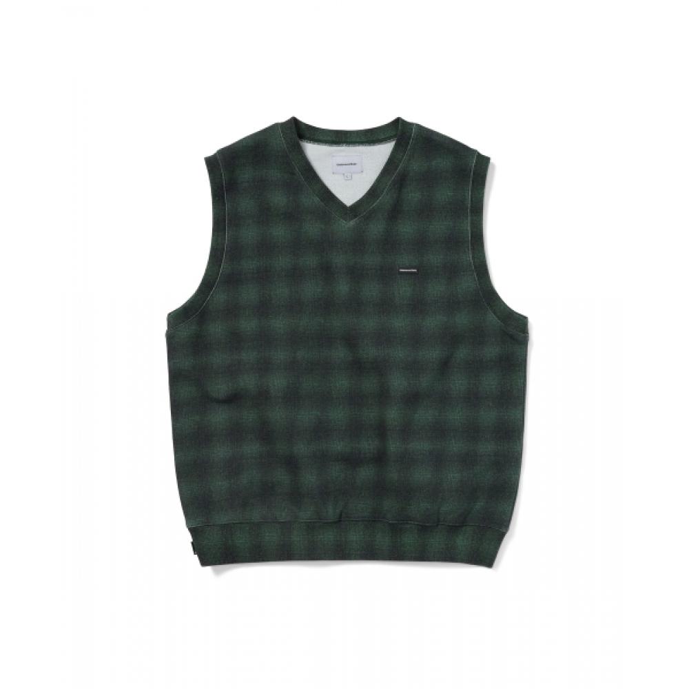 

ThisisneVerthat T.n.t. Classic Hdp V Neck Vest Shadow Plaid XL