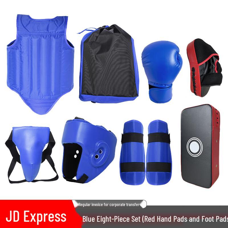 

FUTLSLY Sanda Boxing Training Protective Gear 8-Piece Set