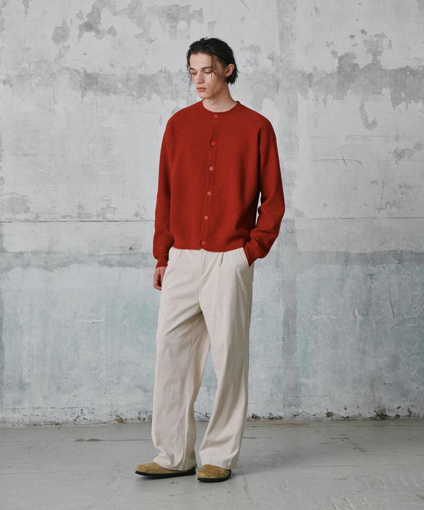 GLW Comfort Elastic Corduroy Pants Cream