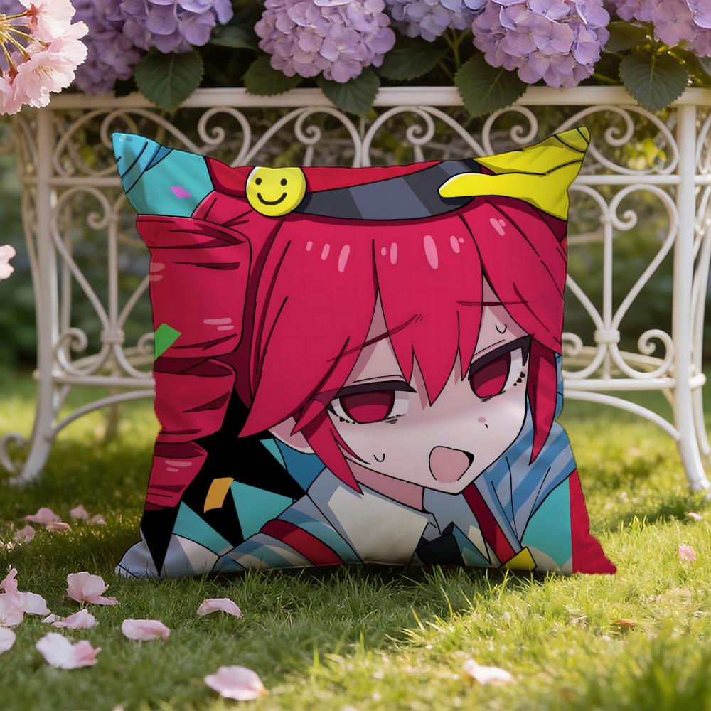 Anime K-Kasane T-Teto Cushion Cover Home & Car Dual-Scene Pillow Cover: Reversible for Premium Comfort
