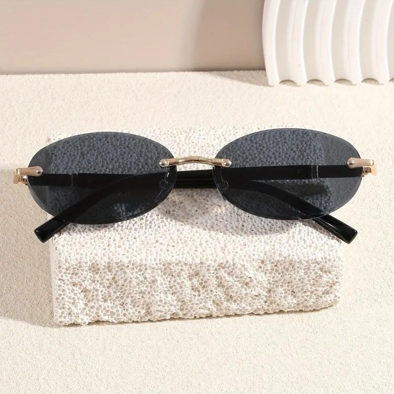 Fashion Vintage Small Frame Oval Metal Sun Glasses for Men Women Cycling Outdoor Summer Colorful UV400