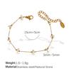 Colorful gravel boho style necklace bracelet irregular jewelry set for women
