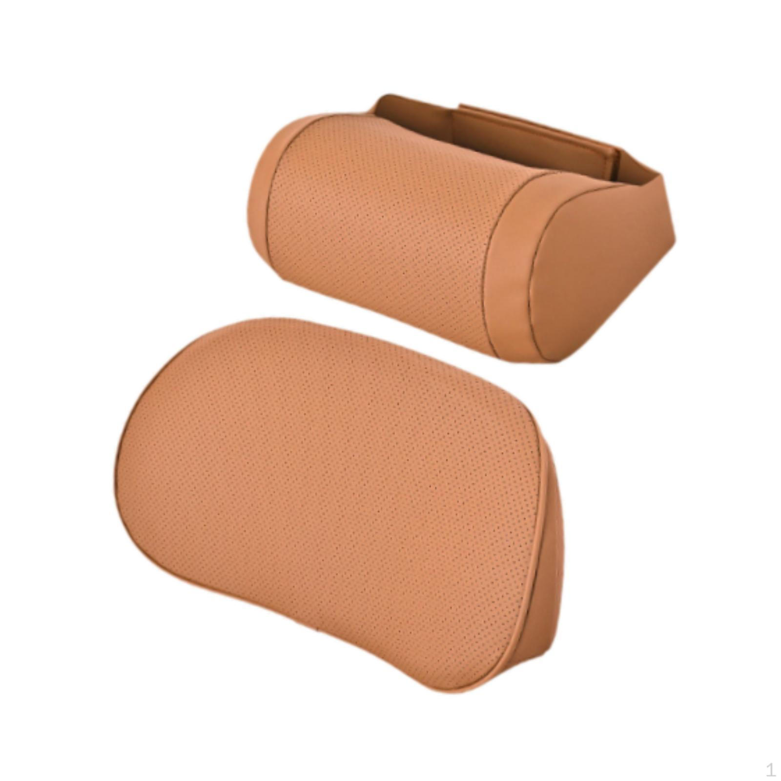 

Back Support and Car Neck Pillow Breathable Seat Headrest & Cushion коричневый